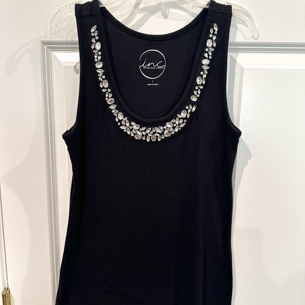 3 different color INC Rhinestone tank tops